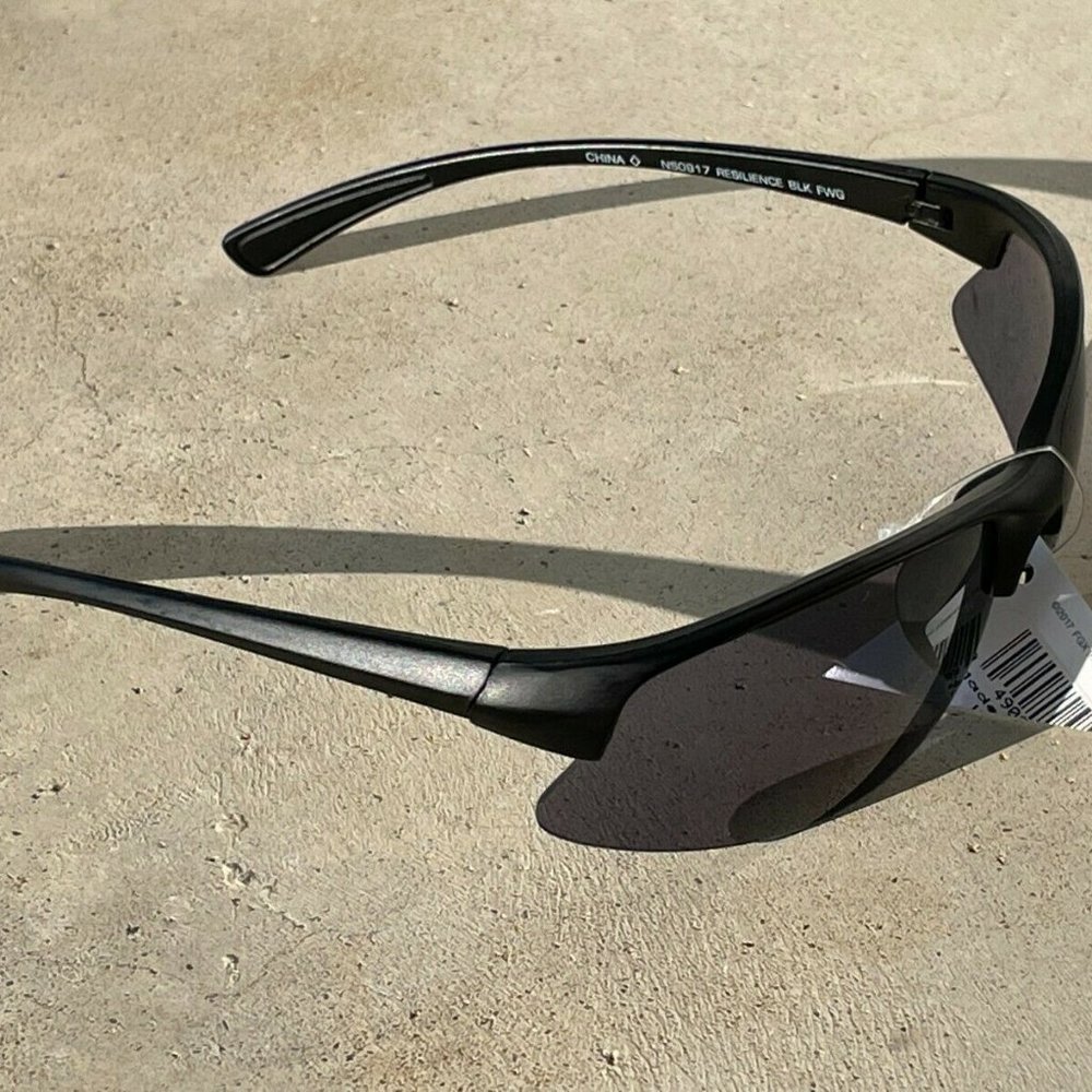 FWG Men Sunglasses Black Wrap Eye Wear UV protection Shade RESILIENCE NS0917 - Picture 4 of 10